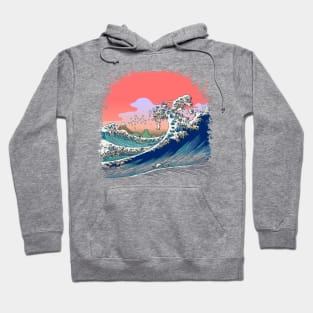 Fuji at Sea of Pugs Hoodie